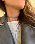 Chain Chocker with Cross